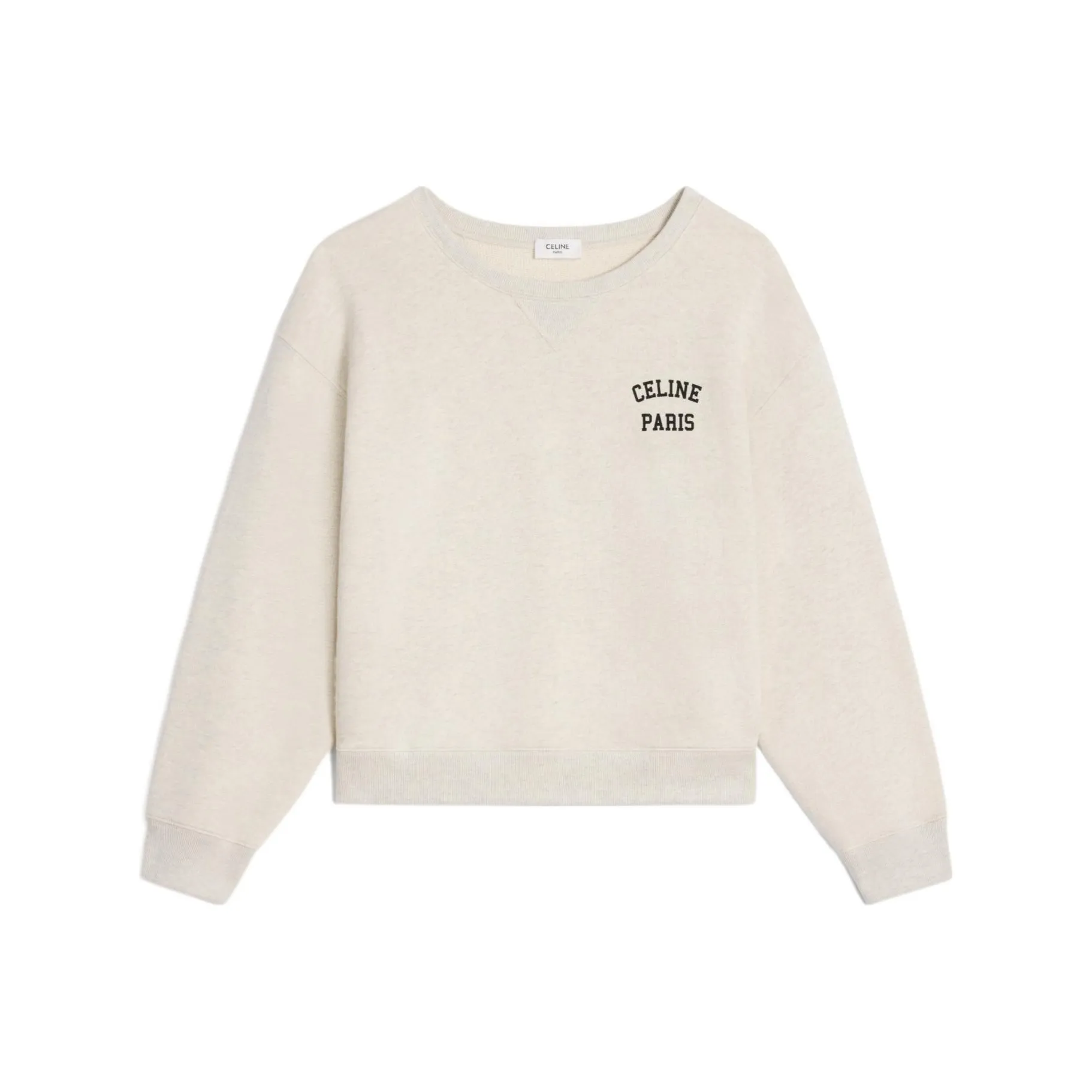 CELINE Paris Loose Sweatshirt In Cotton Fleece