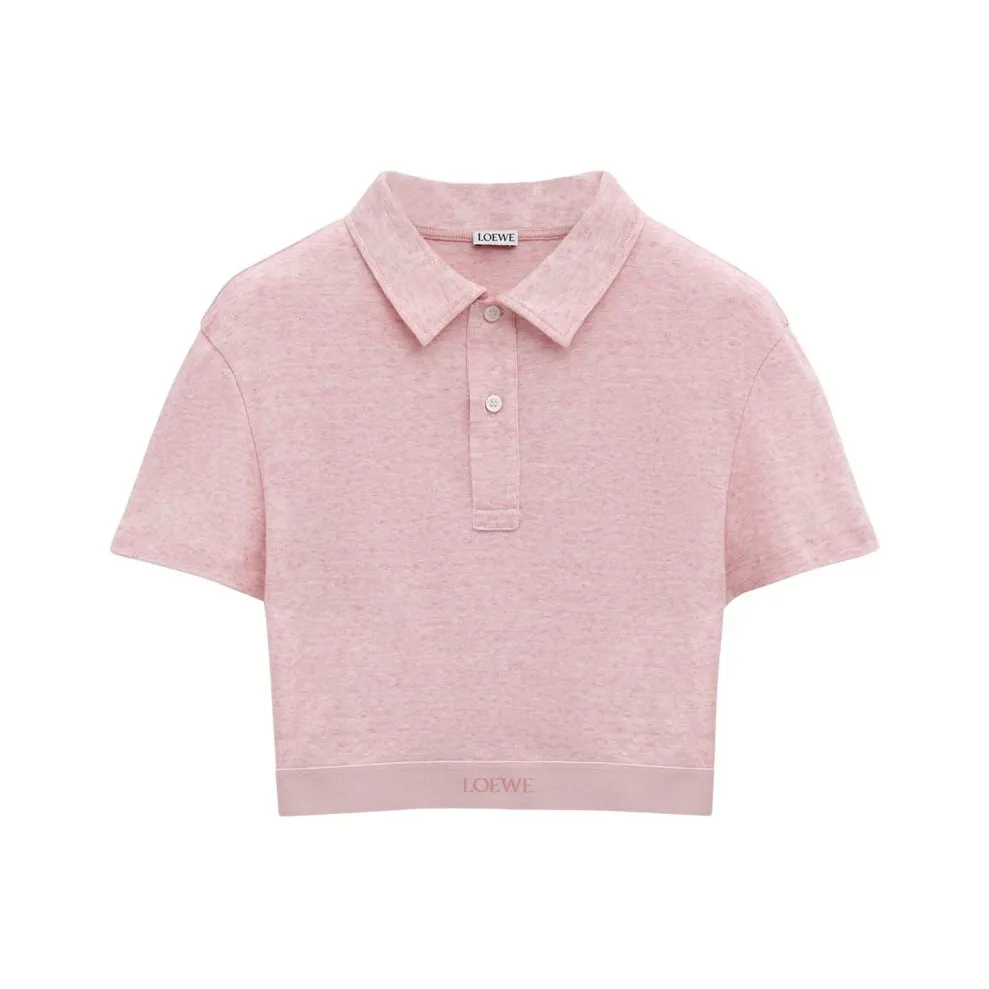 LOEWE SS25 Polo Shirt Women's Pink