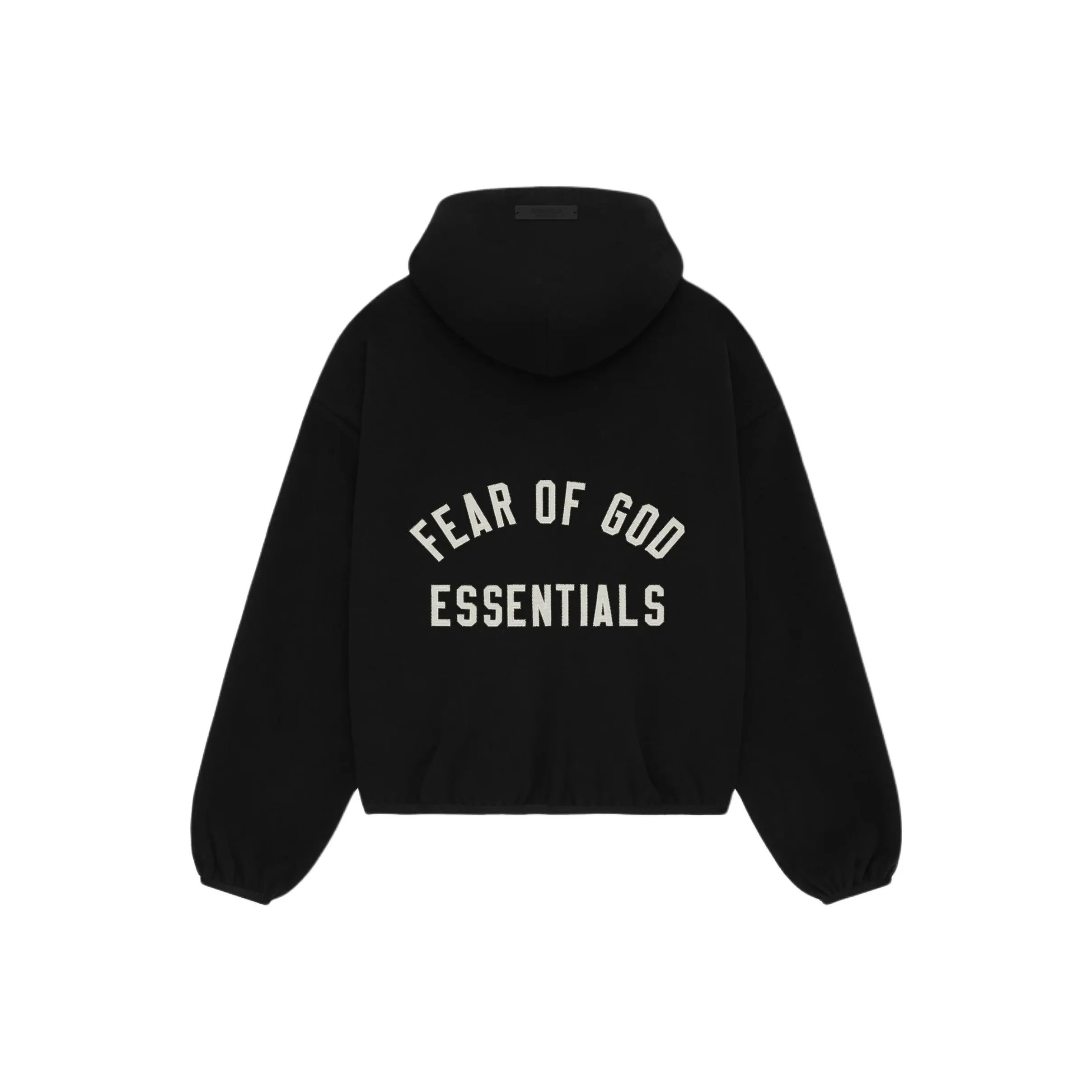 Fear Of God Essentials Brushed Hooded Bomber Jacket 'Black'