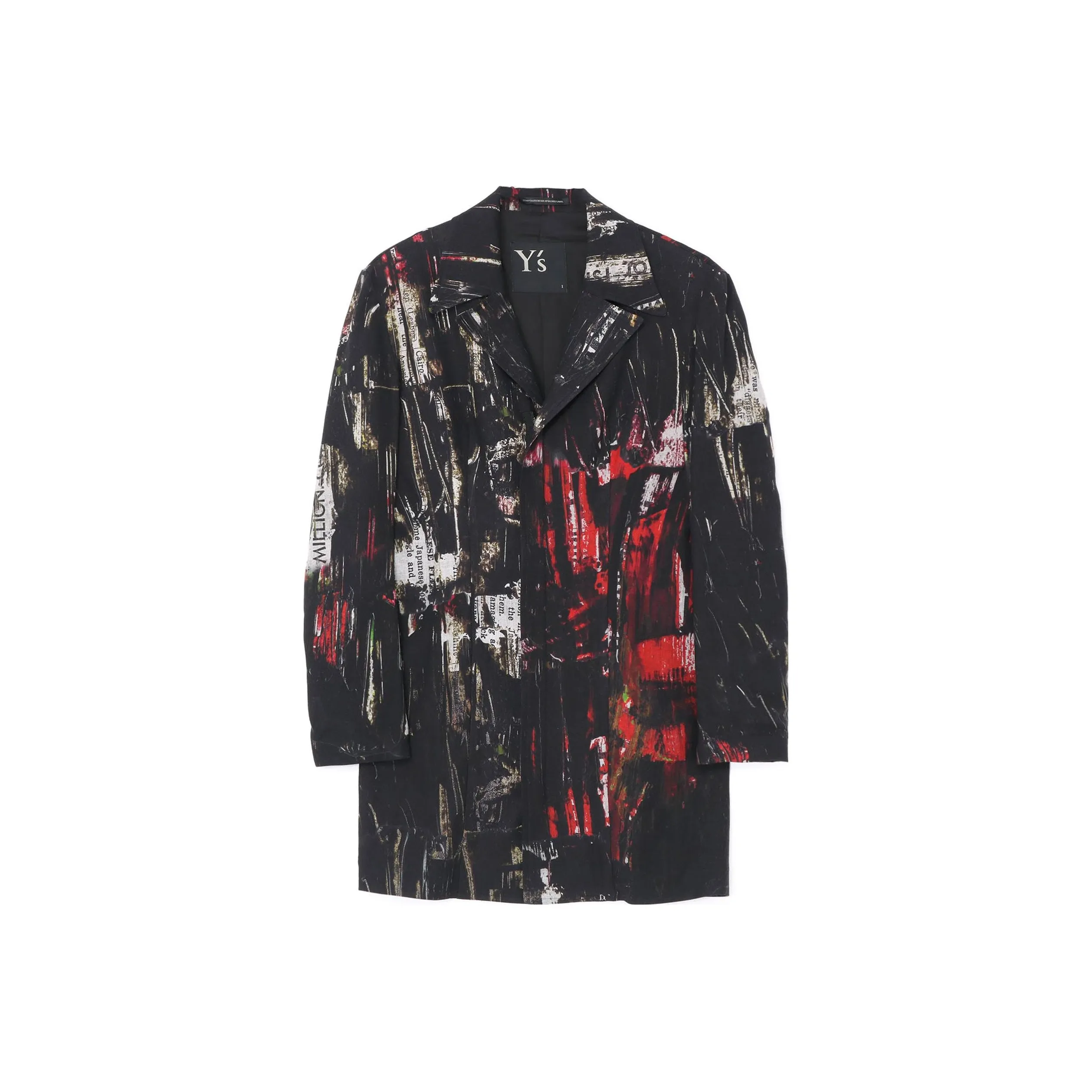 Y's Graphic print Zipped Blazer