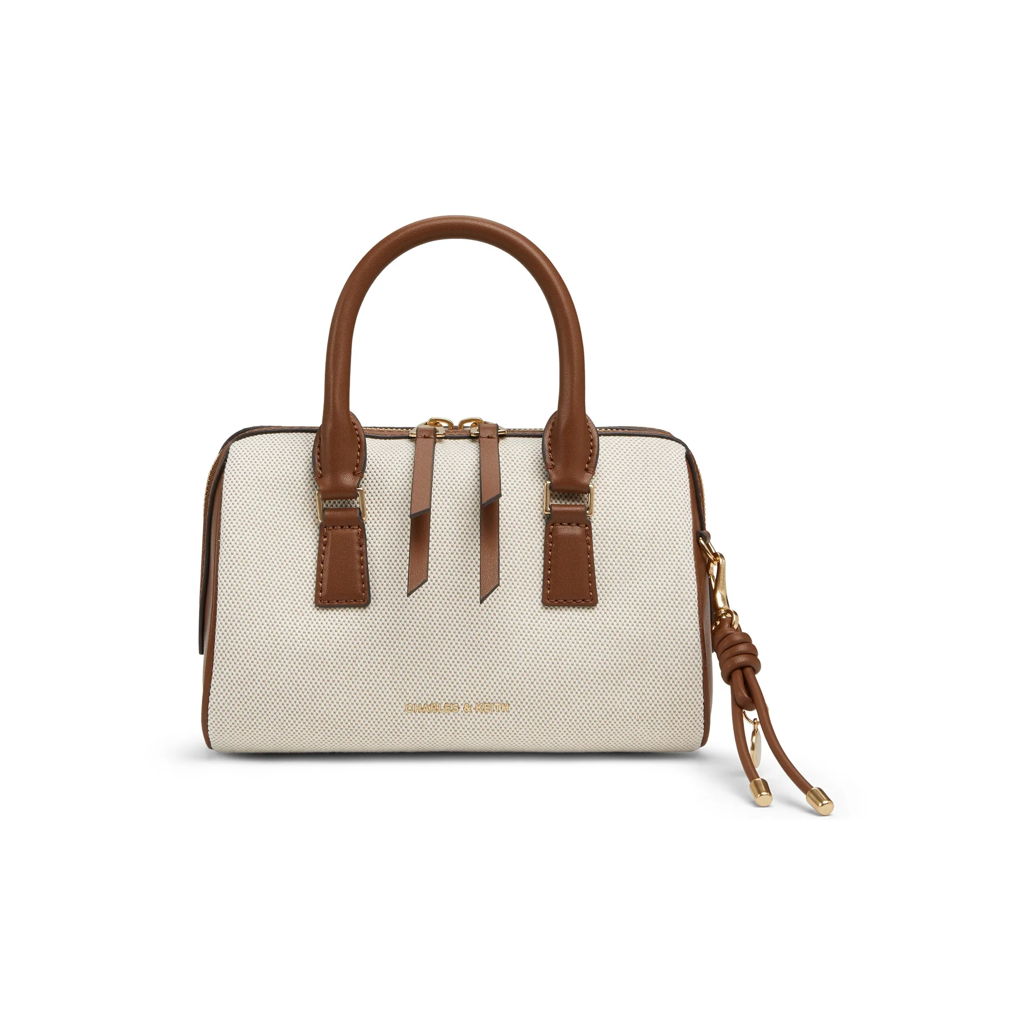 CHARLES KEITH Сумка через плечо из синтетической кожи маленькая сумка для женщин тауповый цвет холст бежевый тауповый