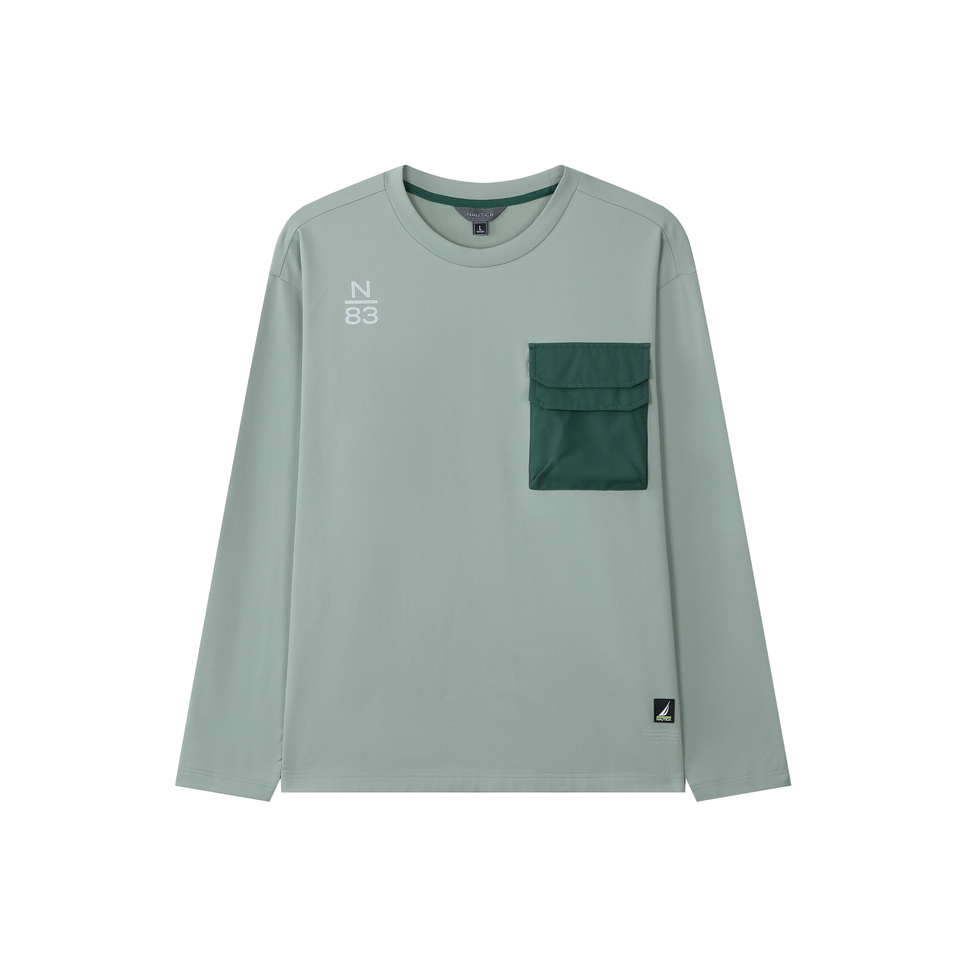 NAUTICA T Shirt Women's Gray Pink Green