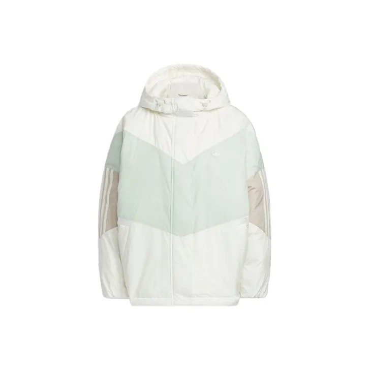 Adidas Originals Clover Series Outfit Down Jacket Women's Jade White