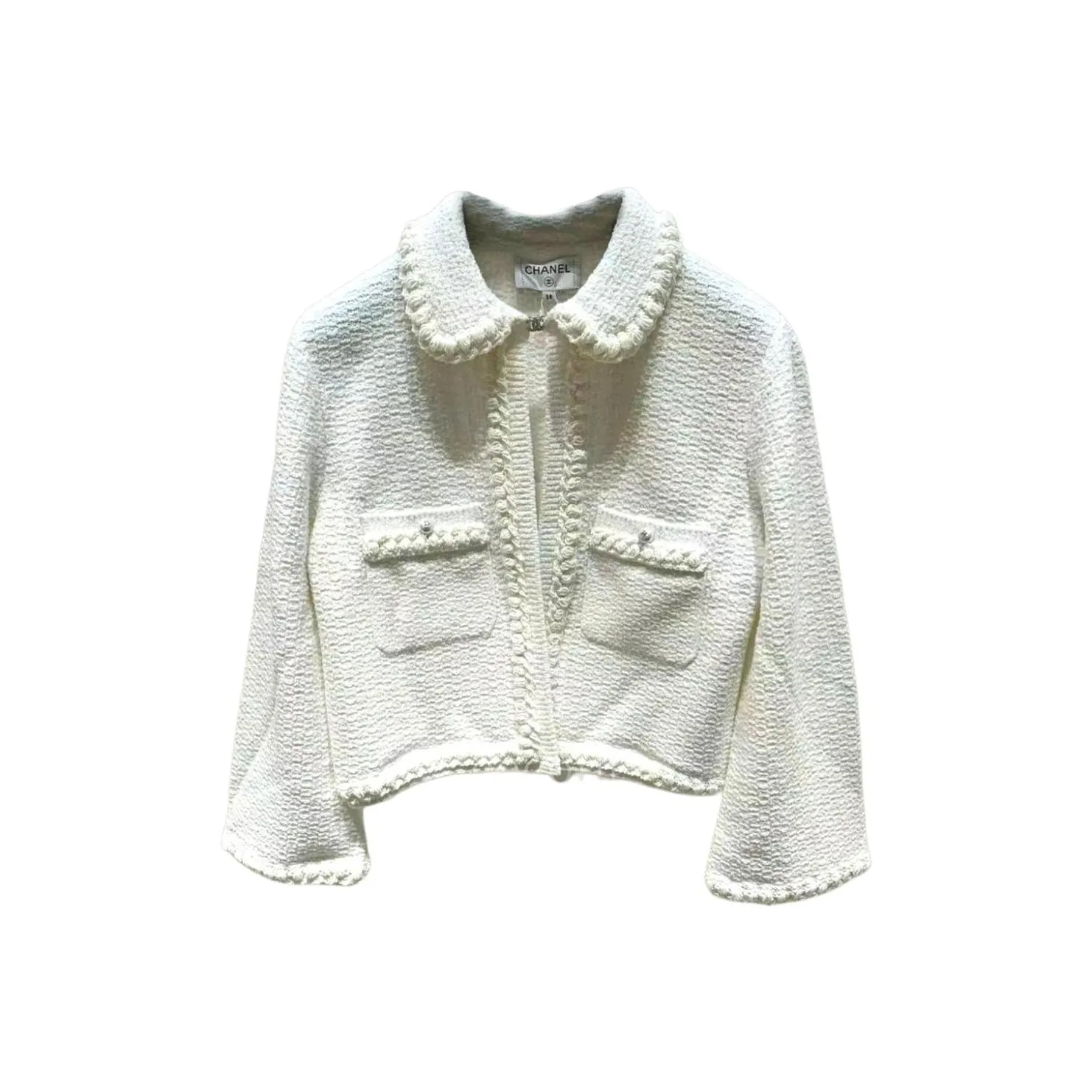 CHANEL 25P Jackets Coats Women's White