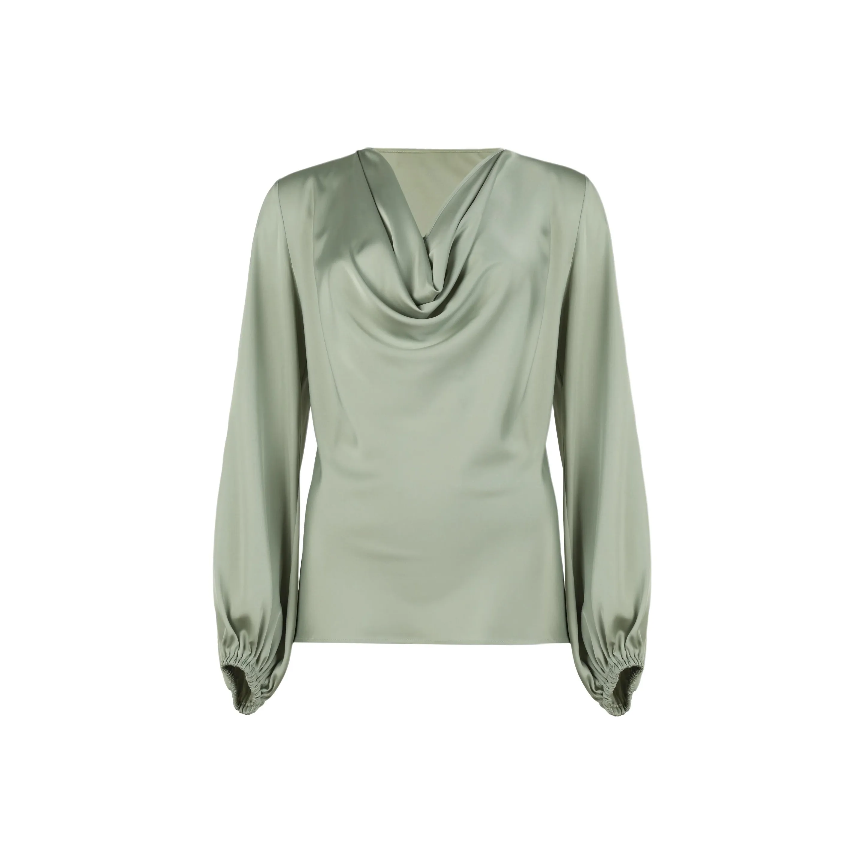 D.Exterior Satin Blouse