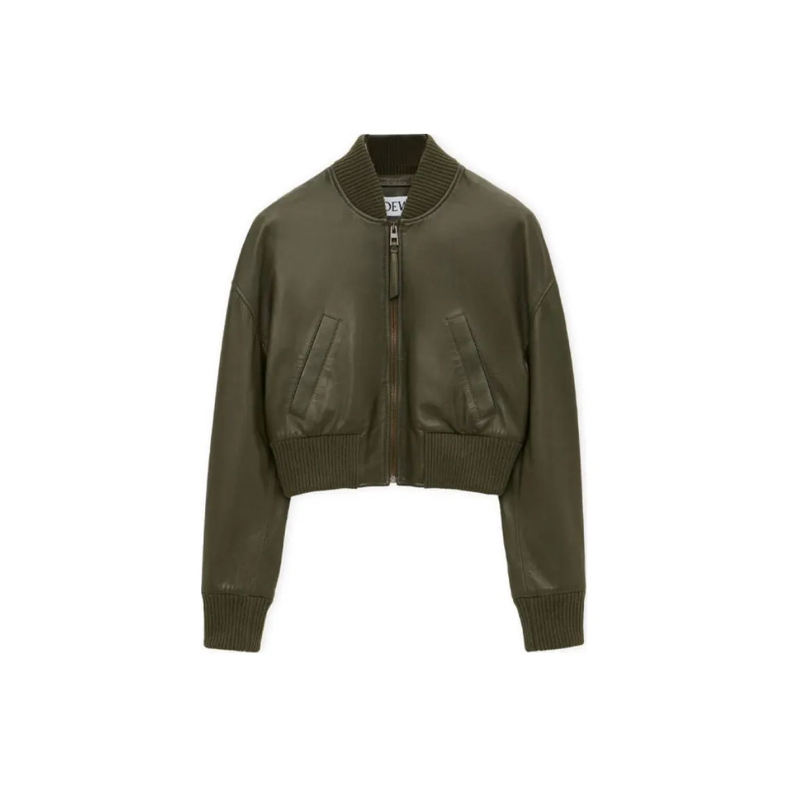 LOEWE Zip-Up Cropped Bomber Jacket