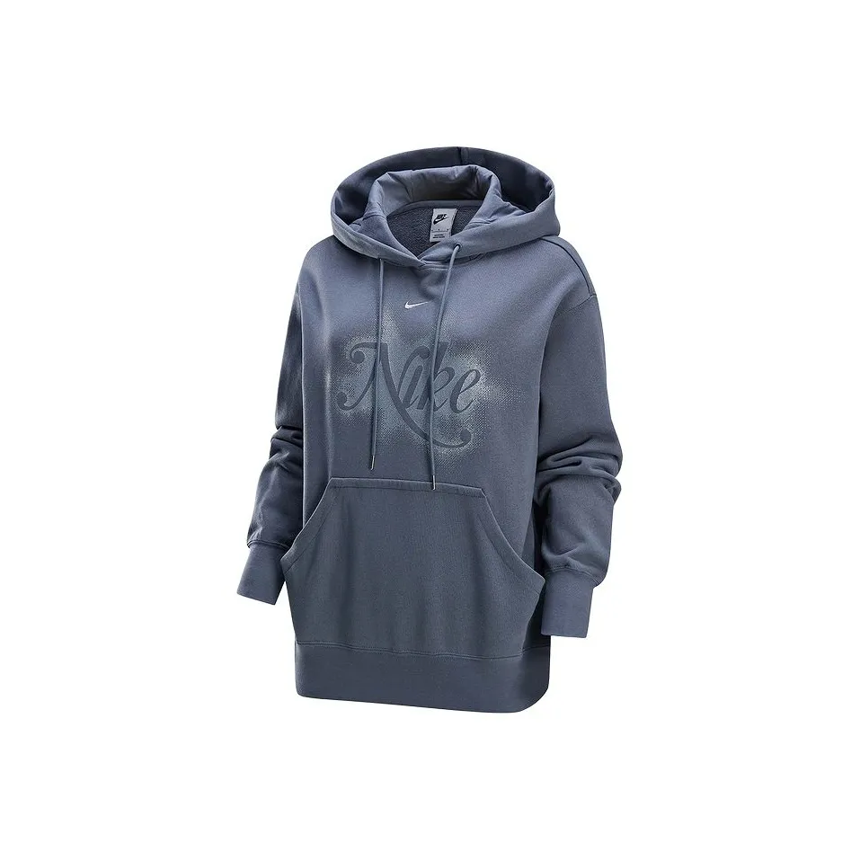 Nike Толстовка Женская Серо-Синяя