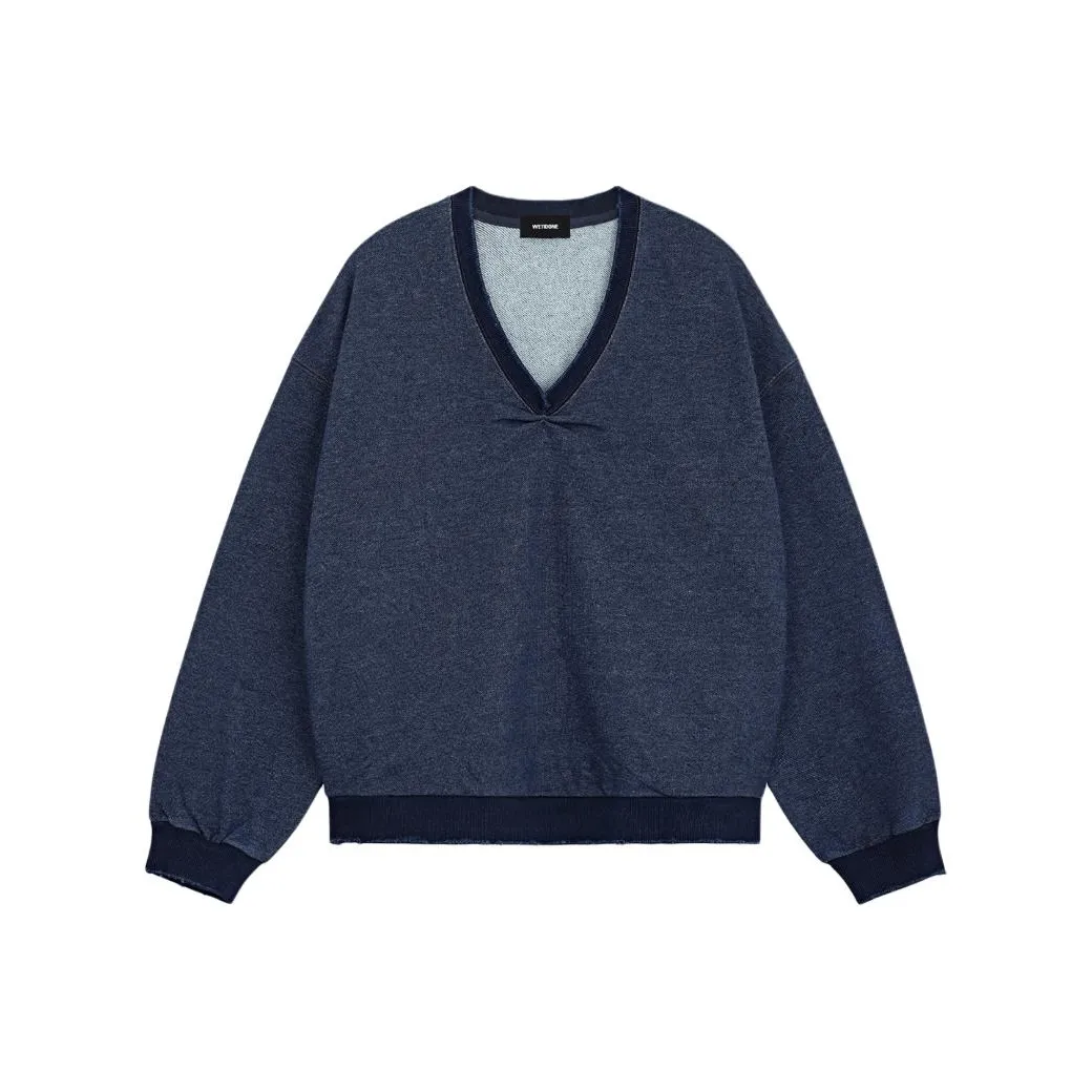 WE11DONE SS24 Свитшот Женский Синий