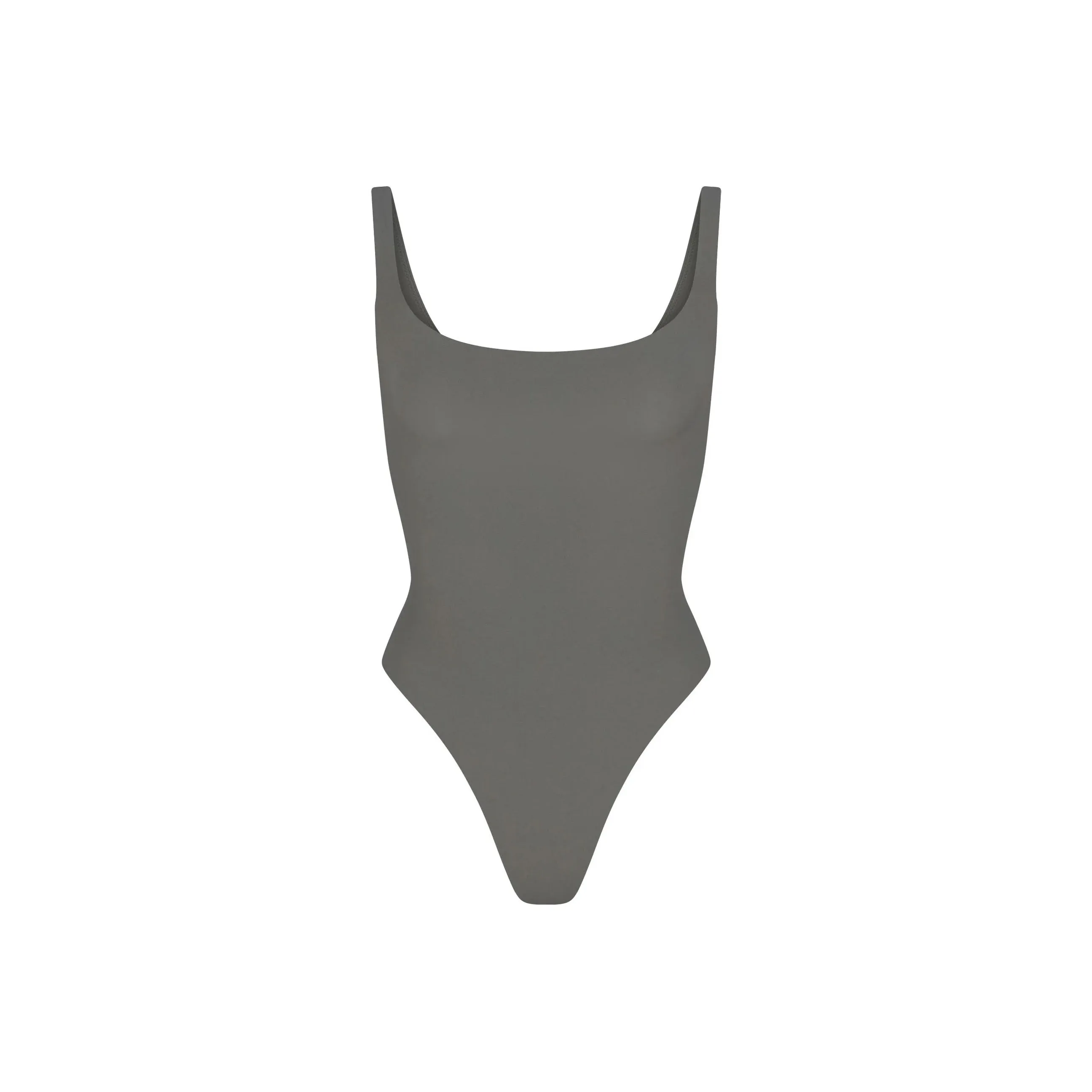 SKIMS FITS EVERYBODY SQUARE NECK BODYSUIT Jumpsuit Women's GUNMETAL/Bronze