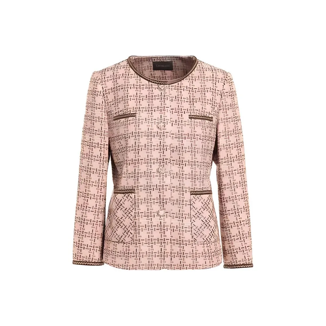 QIAOWANNI Jackets Coats Women's Vintage Aroma Print