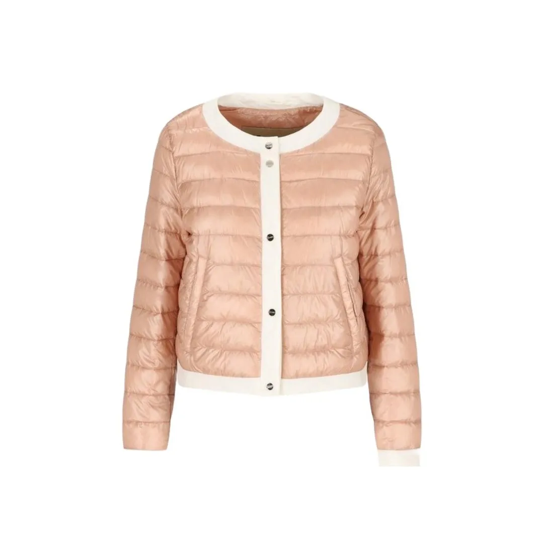 HERNO Quilted Crewneck Coat