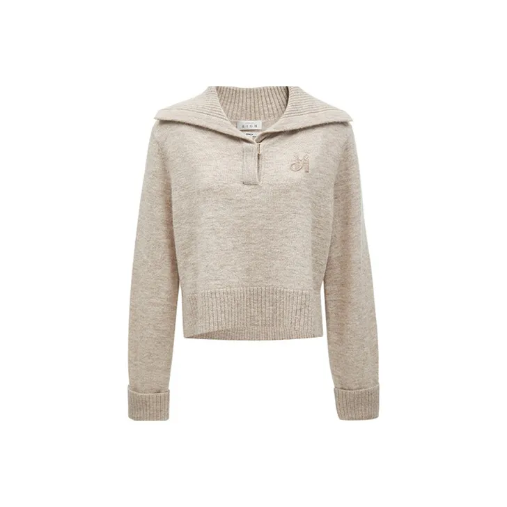 ONLY E11 Зебра с принтом песочный женский трикотаж