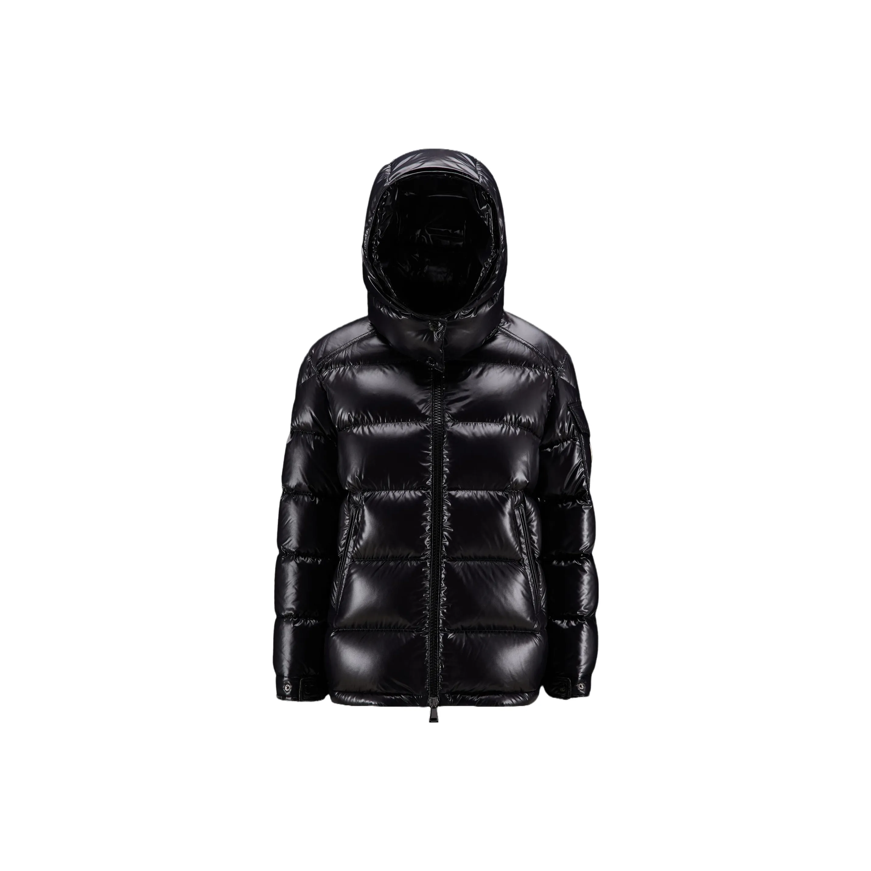 Moncler Women's Maire Short Down jacket Khrisjoy Glossy Black