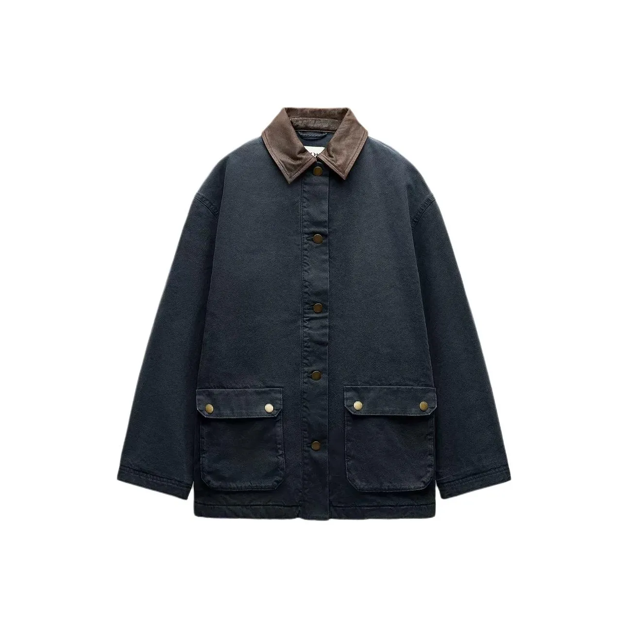 ZARA ZW Series Jackets & Coats Women's Dark Blue