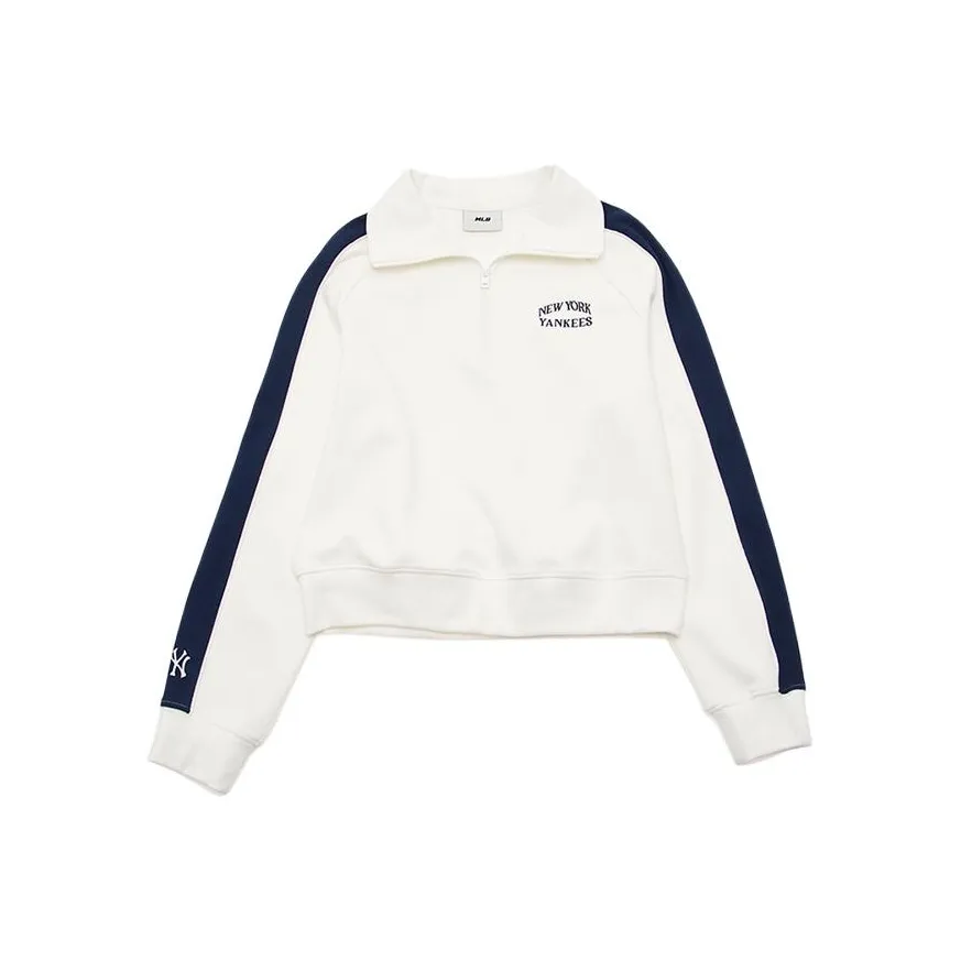 Mlb Base Logo SS24 New York Yankees Толстовка Женская Айвори