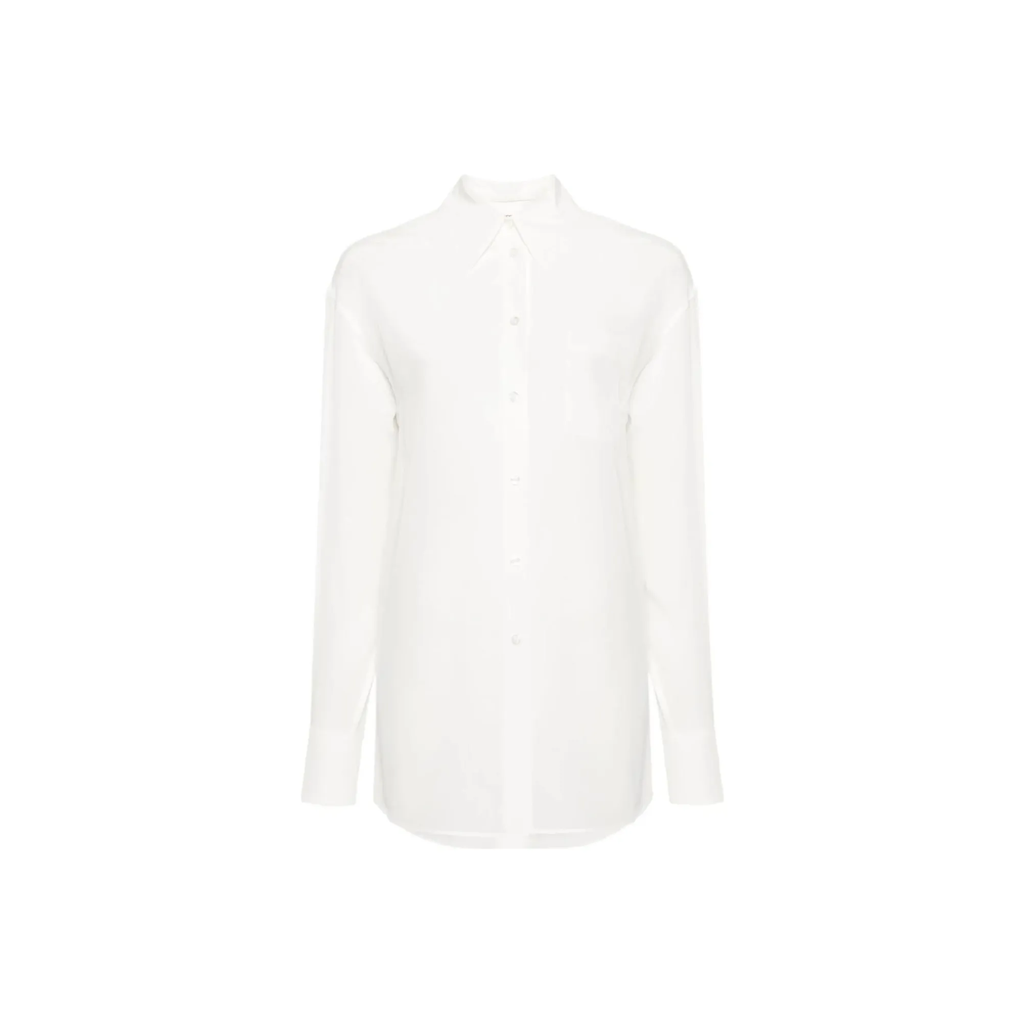 SportMax Buttoned Curved Hem Shirt
