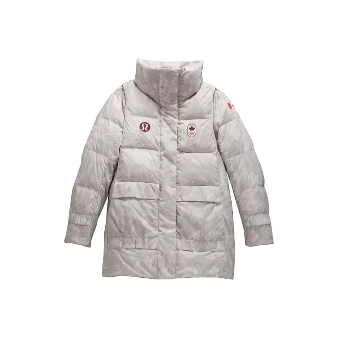 Lululemon Down Jacket Series Белая Женская Пуховая Куртка