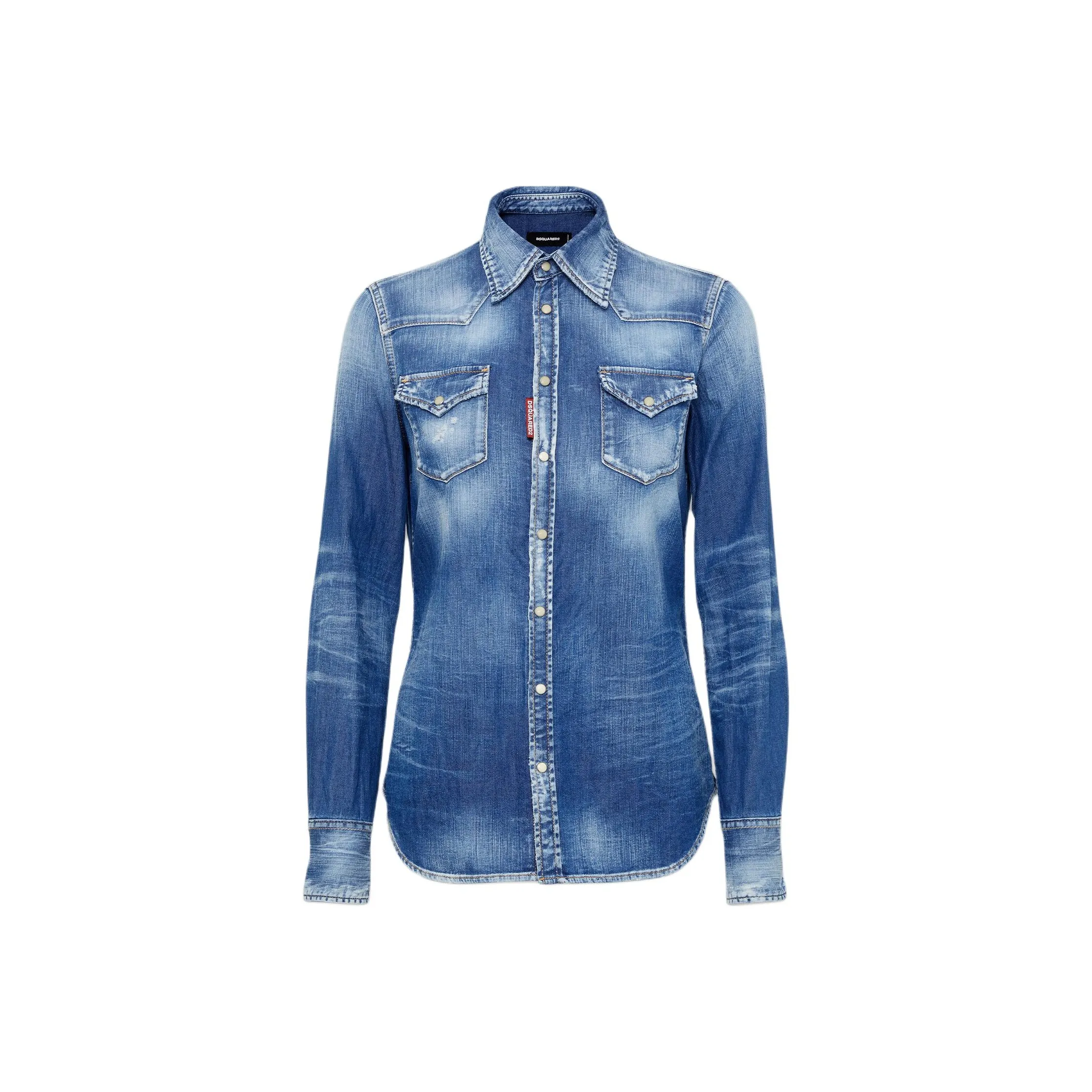 Dsquared2 Light Wash Classic Western Shirt