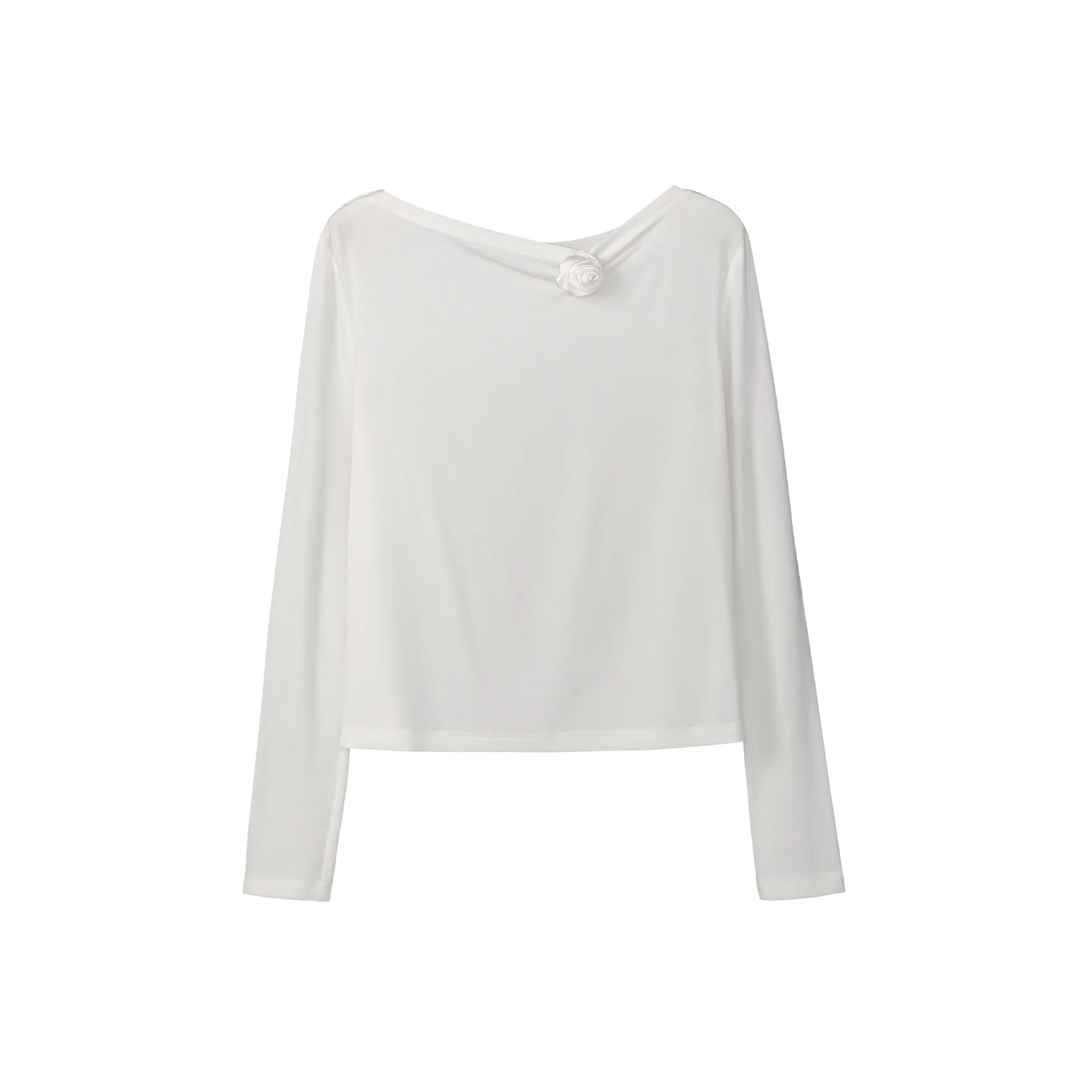 Fstudio Spring Korean Style Design Versatile Crew Neck Base Layer Shirt Women's