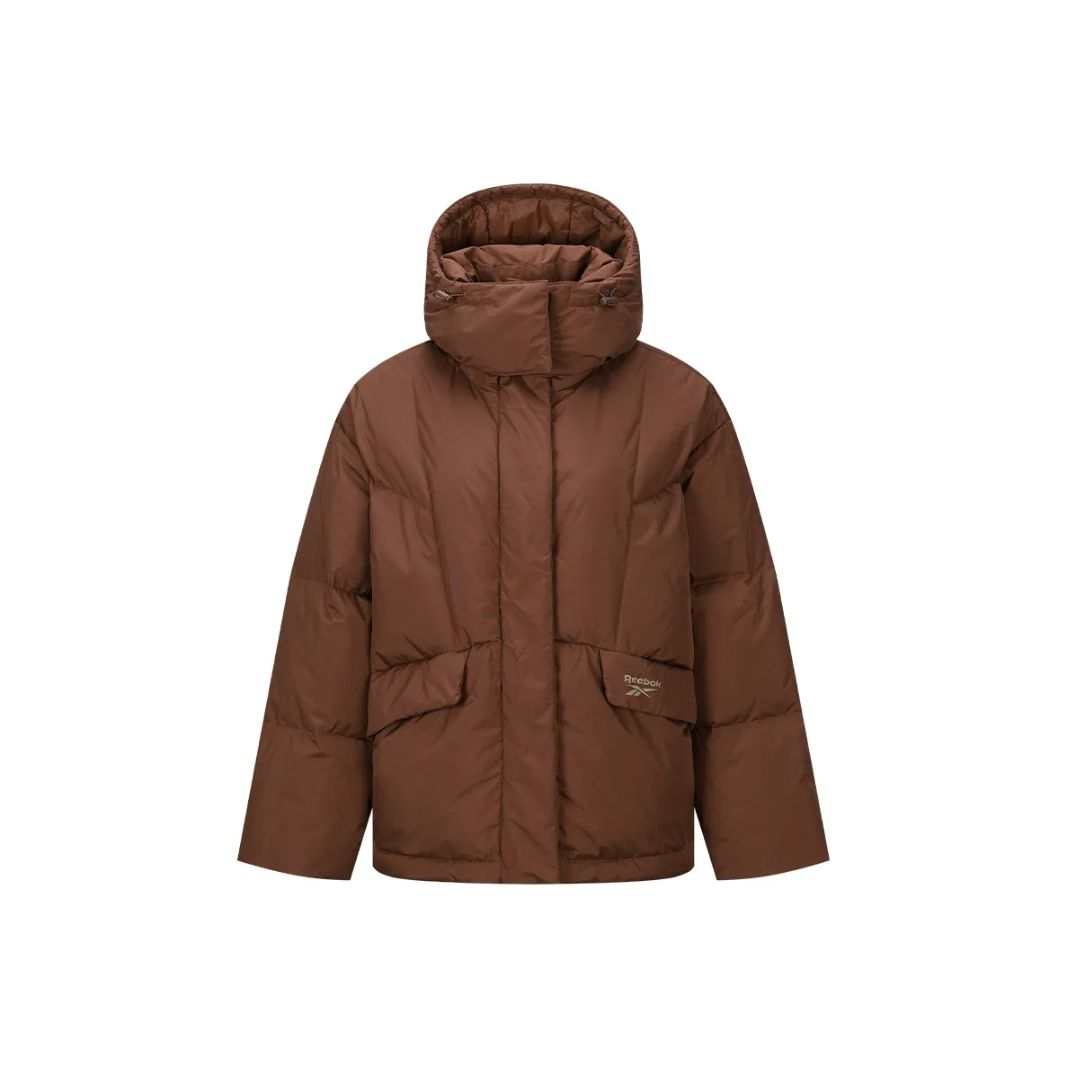 Reebok совместный пуховик женский коричневый