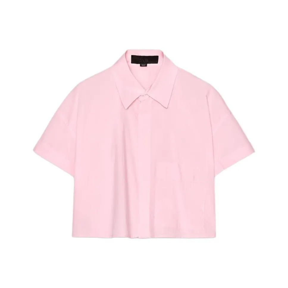 ZARA Shirt Women's Light Pink Red