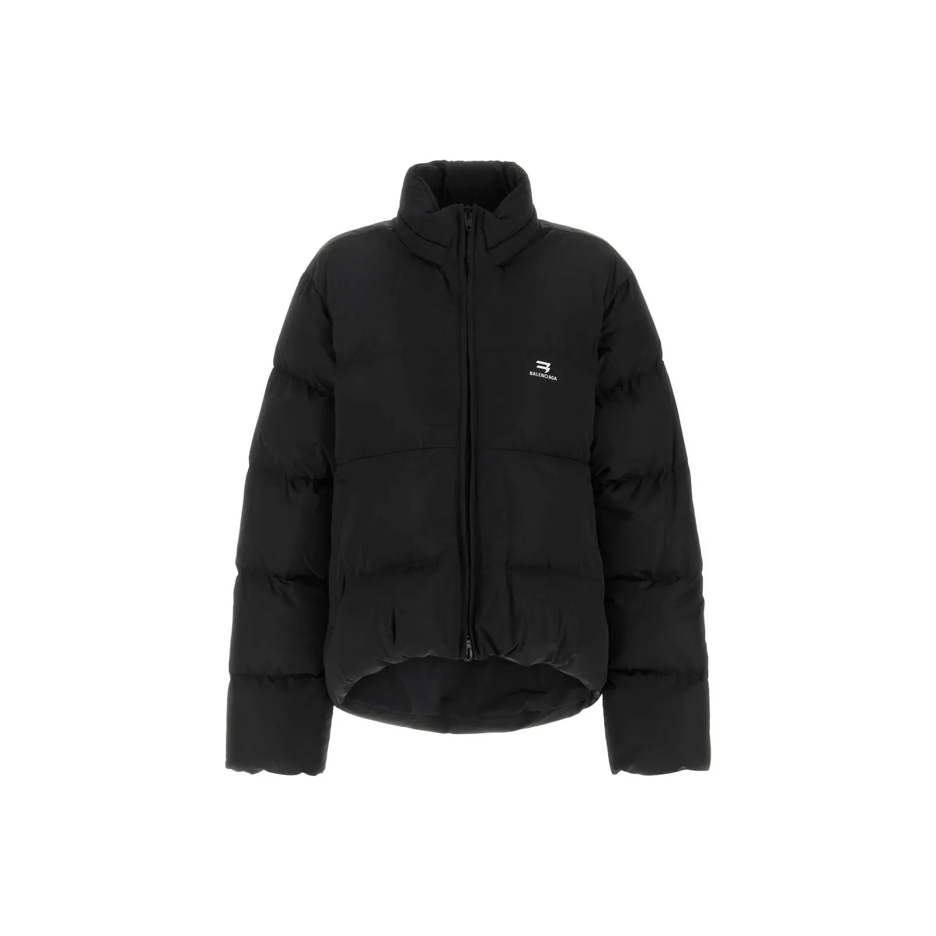 Balenciaga Zip Up Long Sleeved Down Jacket