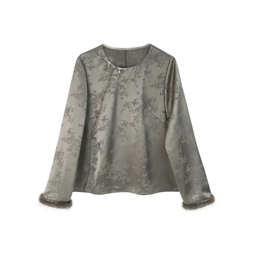 JK&JS Слюдяной серый Женские Рубашки