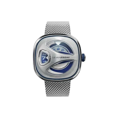 SEVENFRIDAY Автоматический Механический Часы Мужские Movement 44,5mm*44mm Синий