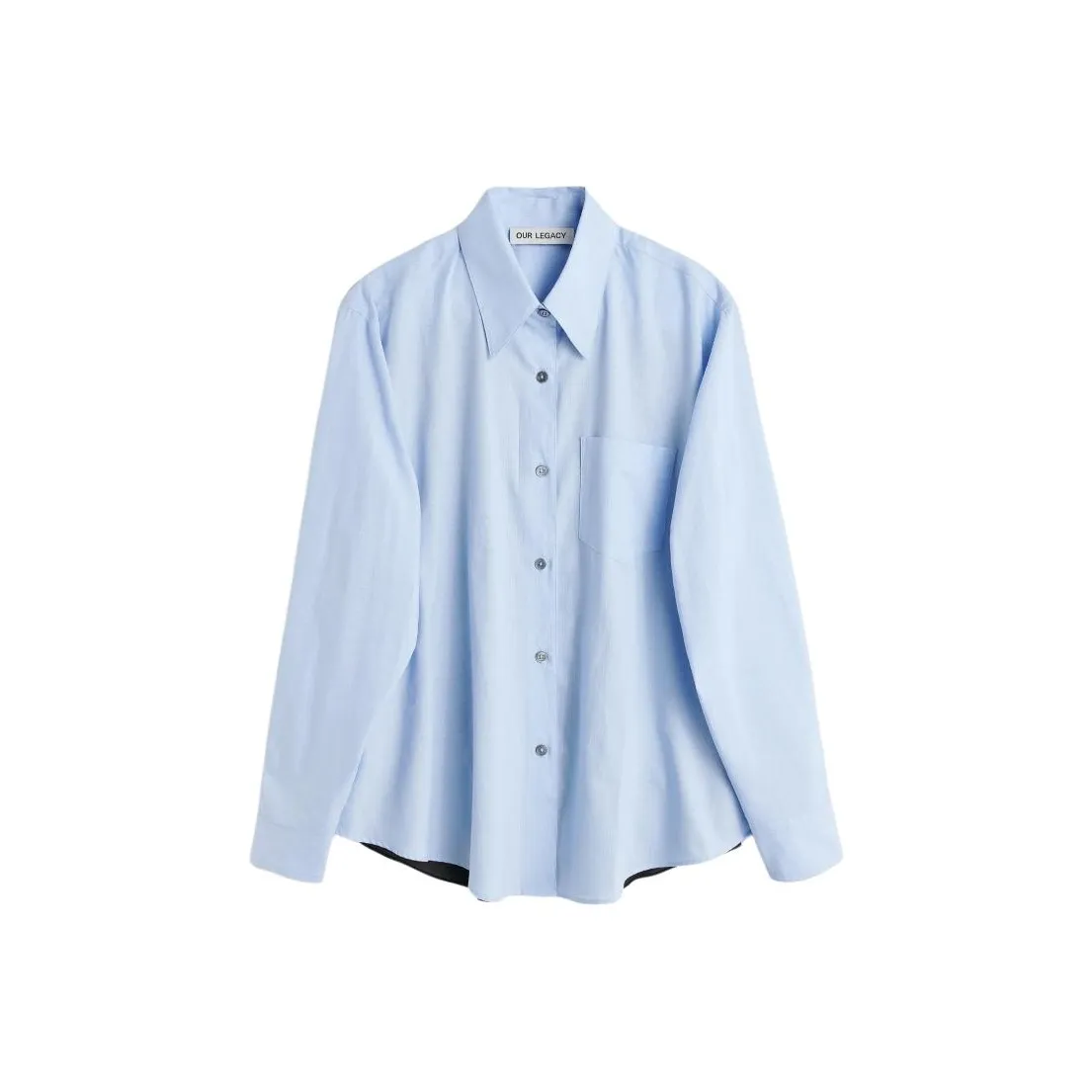 OUR LEGACY Contrast Striped Cotton Shirt