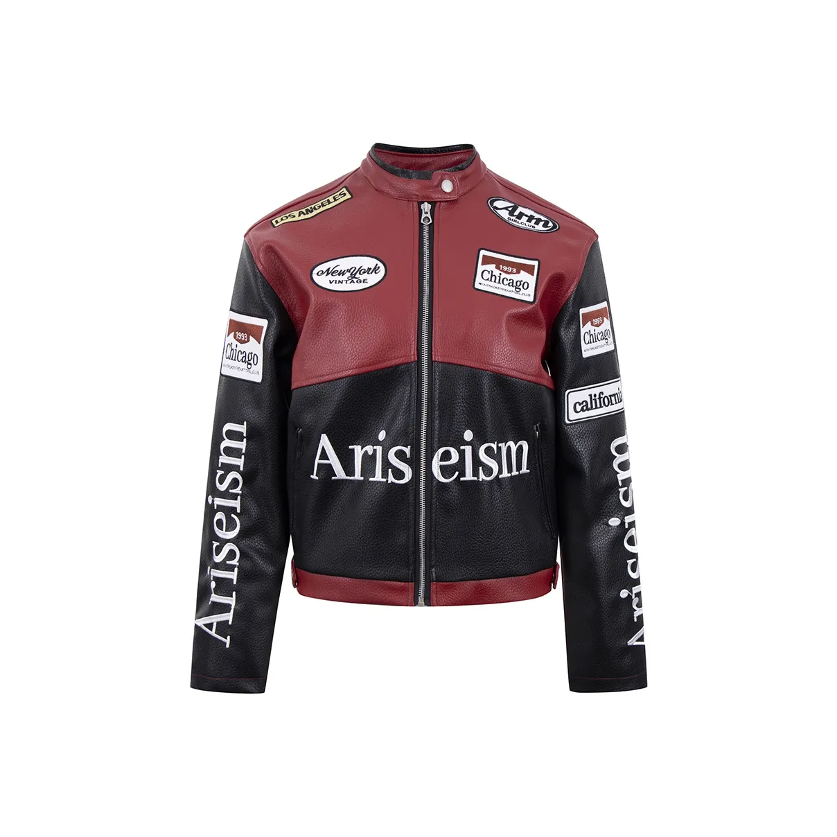 Ariseism Fall Winter Premium Slim Fit Biker Jacket Top Women's