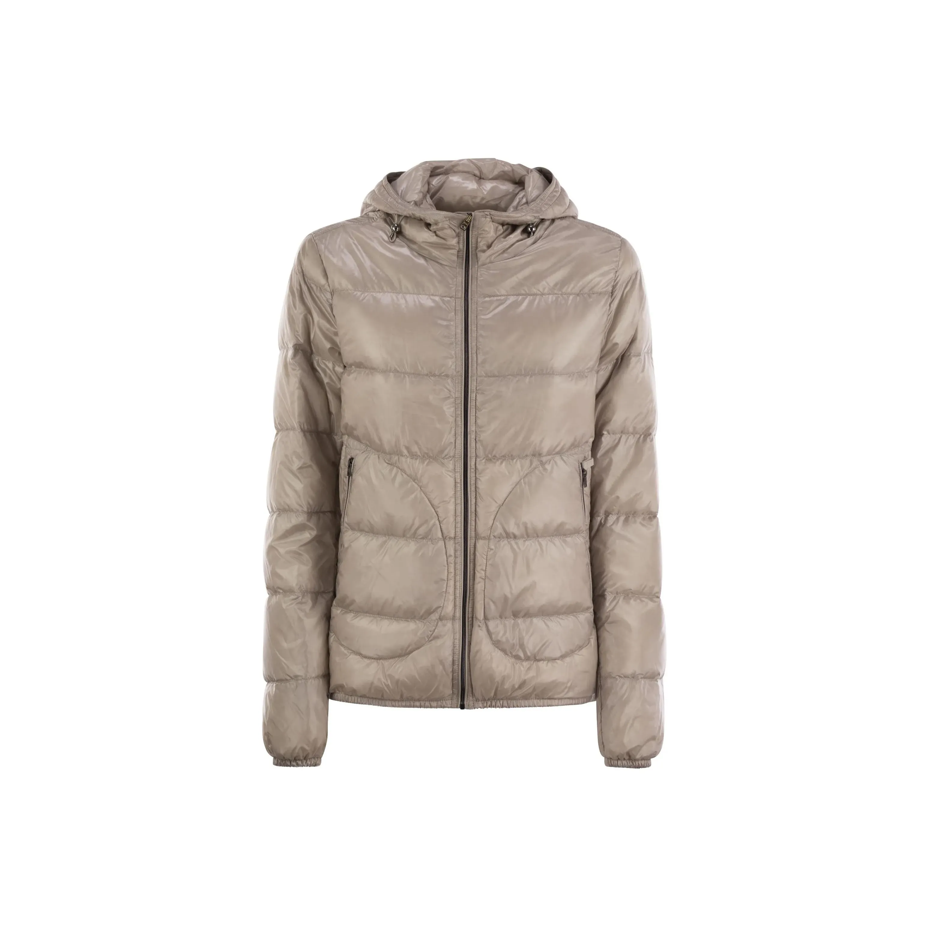 HERNO Long Sleeved Zip Up Hooded Jacket