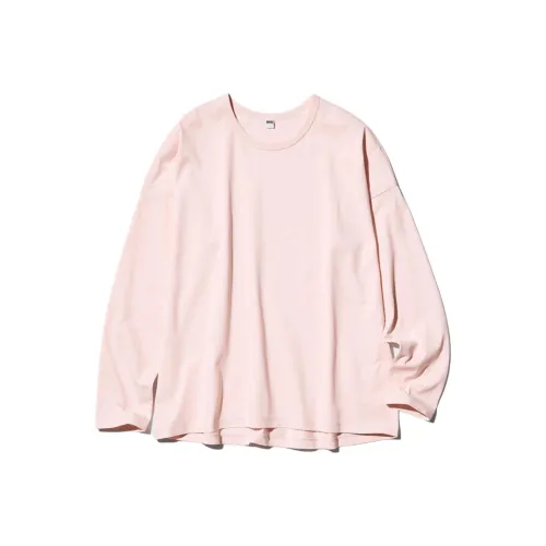 UNIQLO Пастельно-розовые Женские Футболки