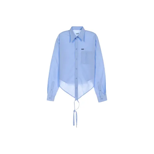 PushBUTTON Синие Женские Рубашки