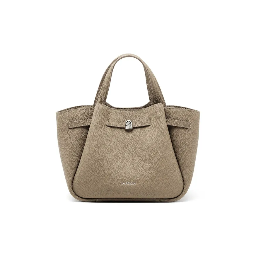 La Festin Сумка из крупнозернистой текстуры коровьей кожи сумка-корзинка сумка через плечо большая женская многоцветная