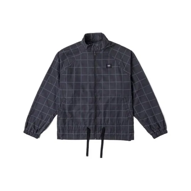 VANS Куртка с воротником-стойкой женская черная синяя