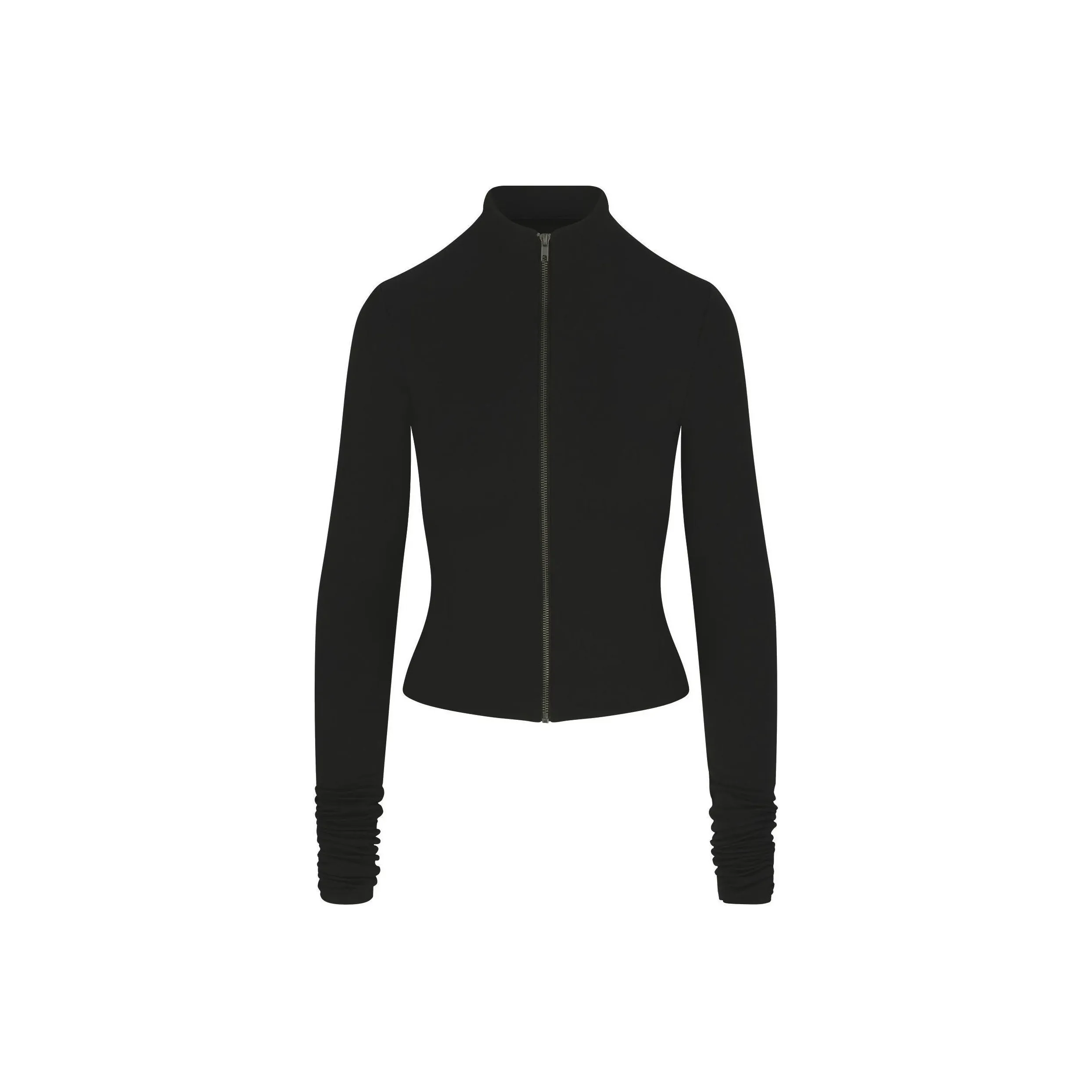 SKIMS SS25 SKIMS CLOUD Collection ZIP UP TOP Jackets & Coats Women's ONYX/Onyx