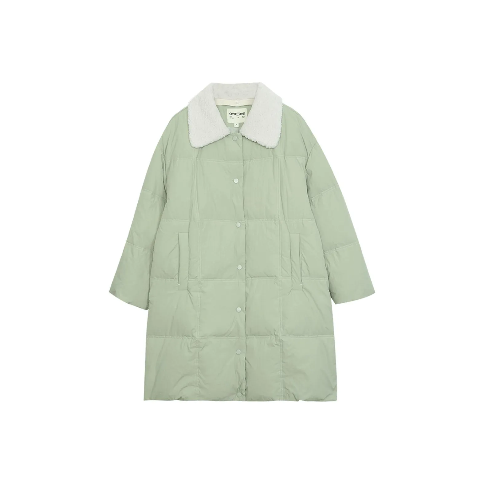 Omont Пуховик Женские Горохово-зеленый