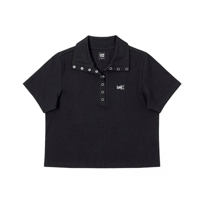 Lee SS25 Polo Pine Women's Black