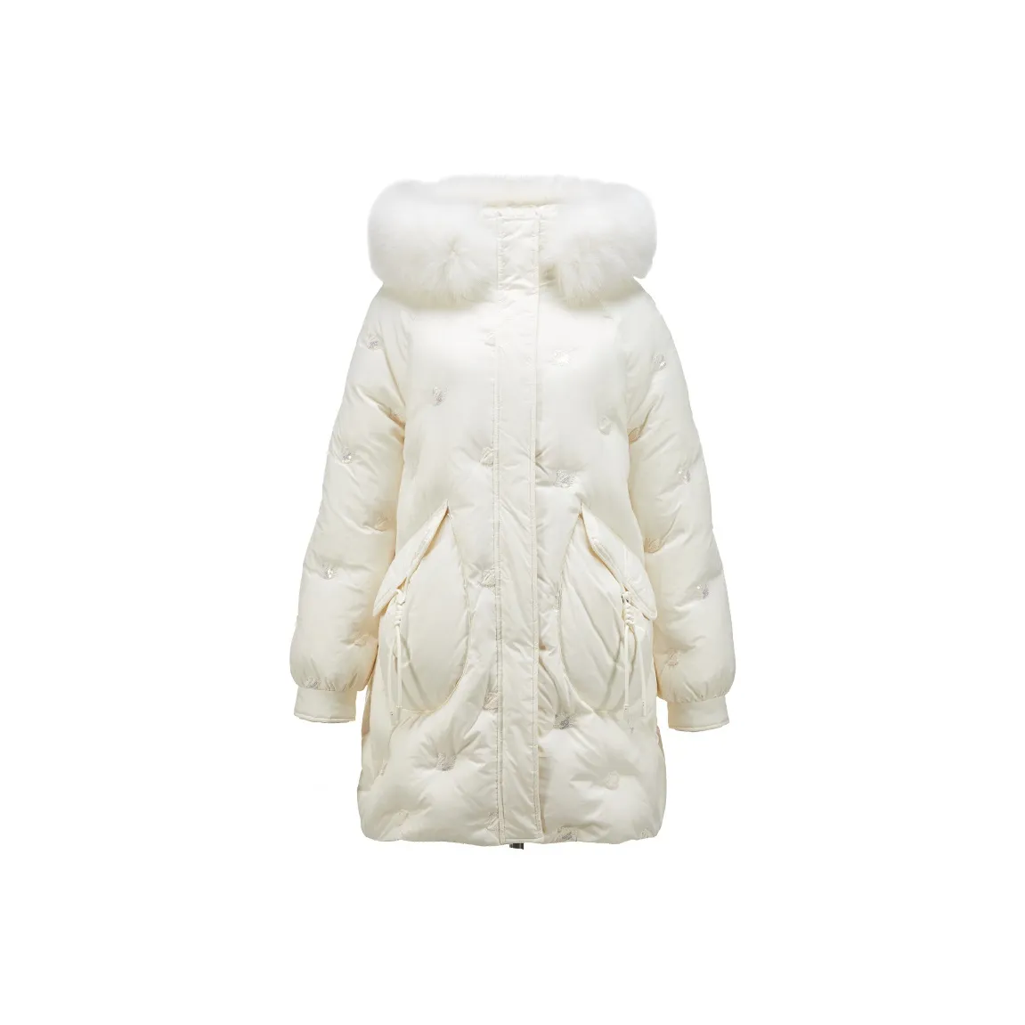 XIANGYING Бежевый Женский Пуховик