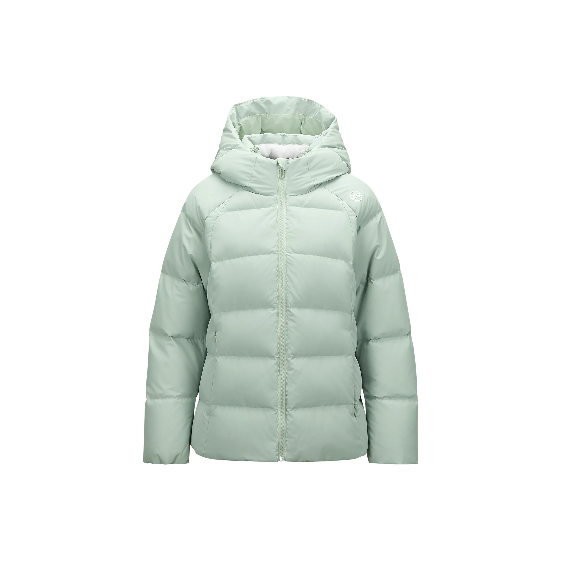 Skechers Пуховик Женские Аква Зеленый Серый