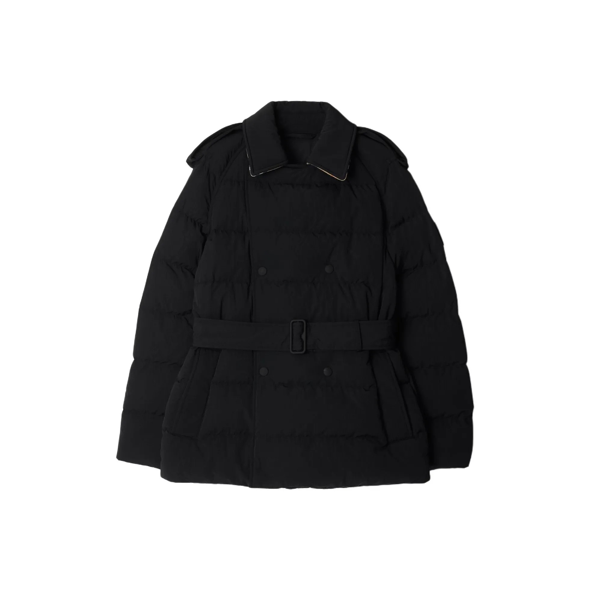 Burberry Belted Waist Quilted Puffer Coat