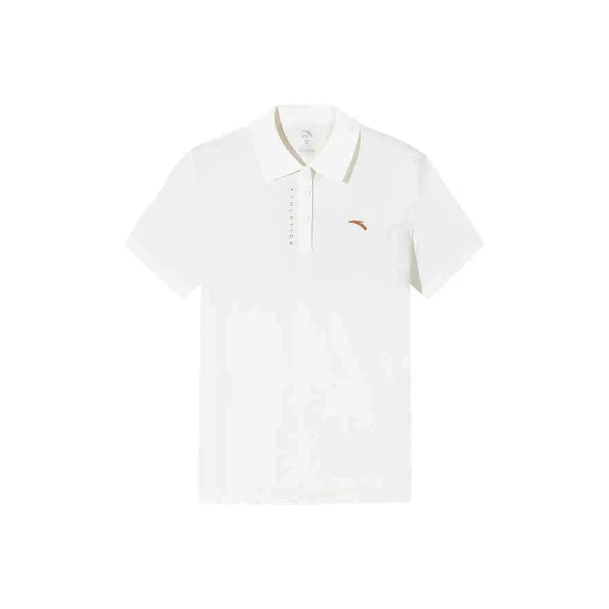 ANTA Life Collection Comprehensive Training Collection Поло Женское Папирус Белый