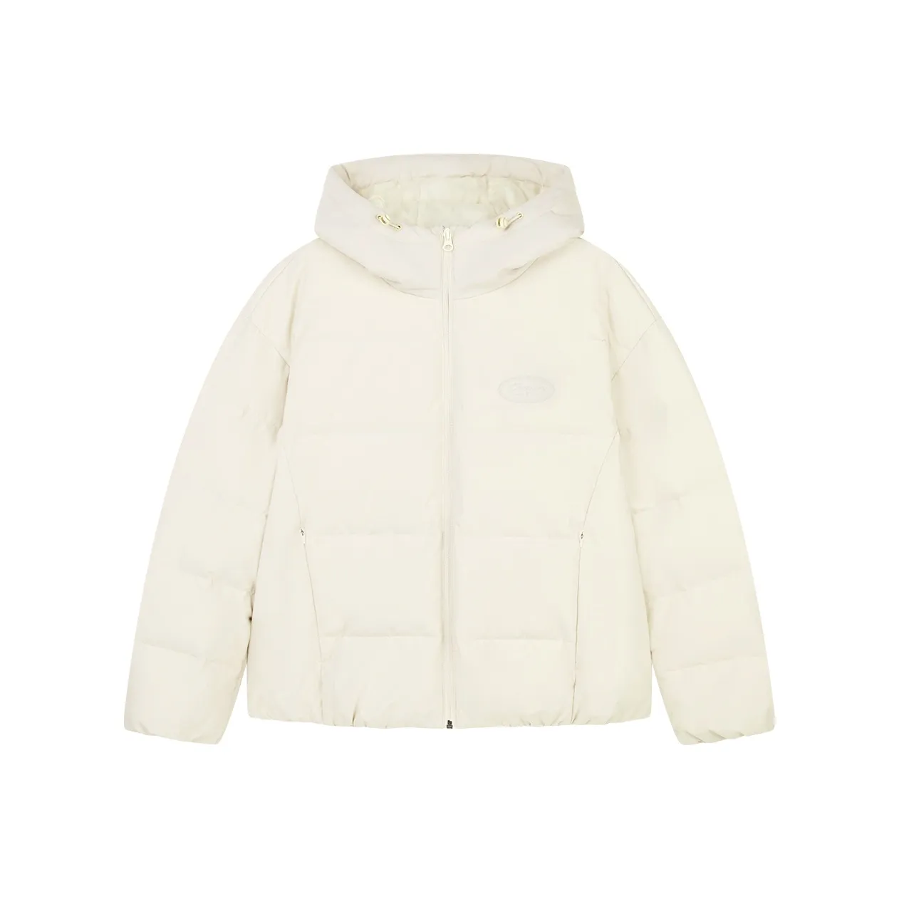 QIAODAN Variety Тренировки Коллекция Пуховик Женские Кремовый Белый