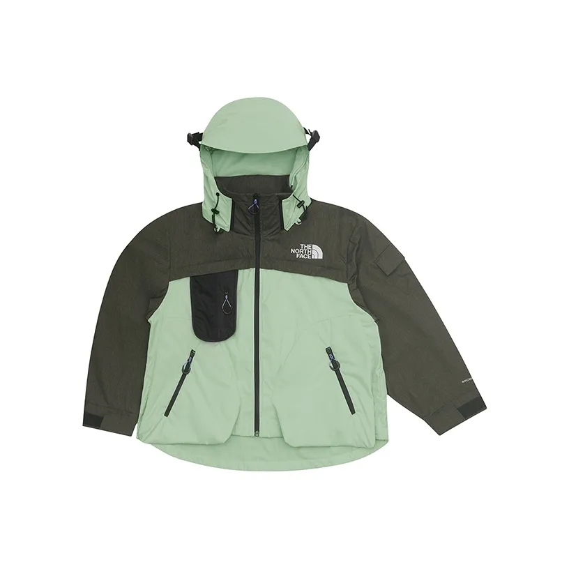 Calvin Klein Jeans contrast logo mock neck eco sweatshirt in beige UE Series MESH PIECEWORK Jacket Women's Morning Mist Green