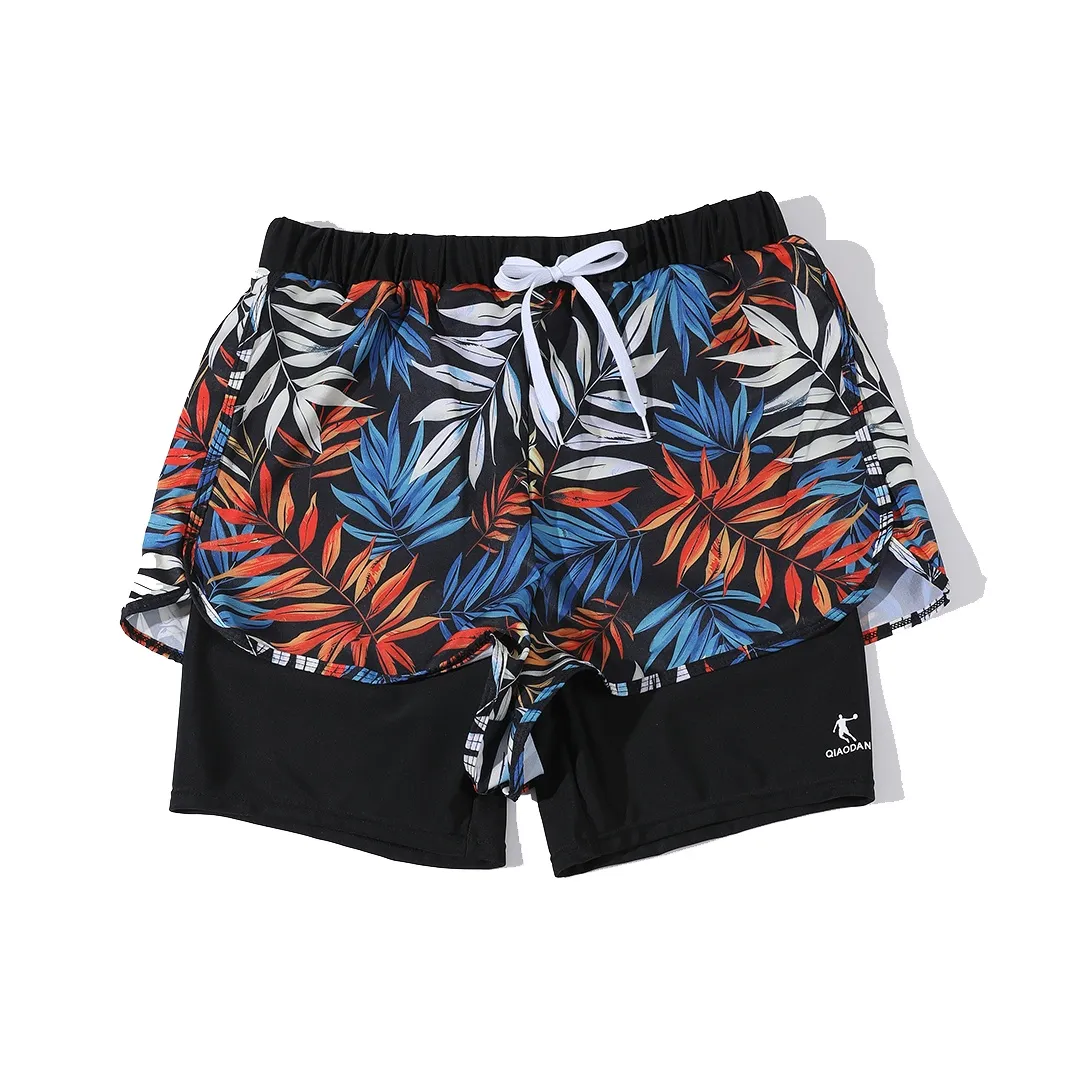QIAODAN Взрослые плавательные шорты мужские черные