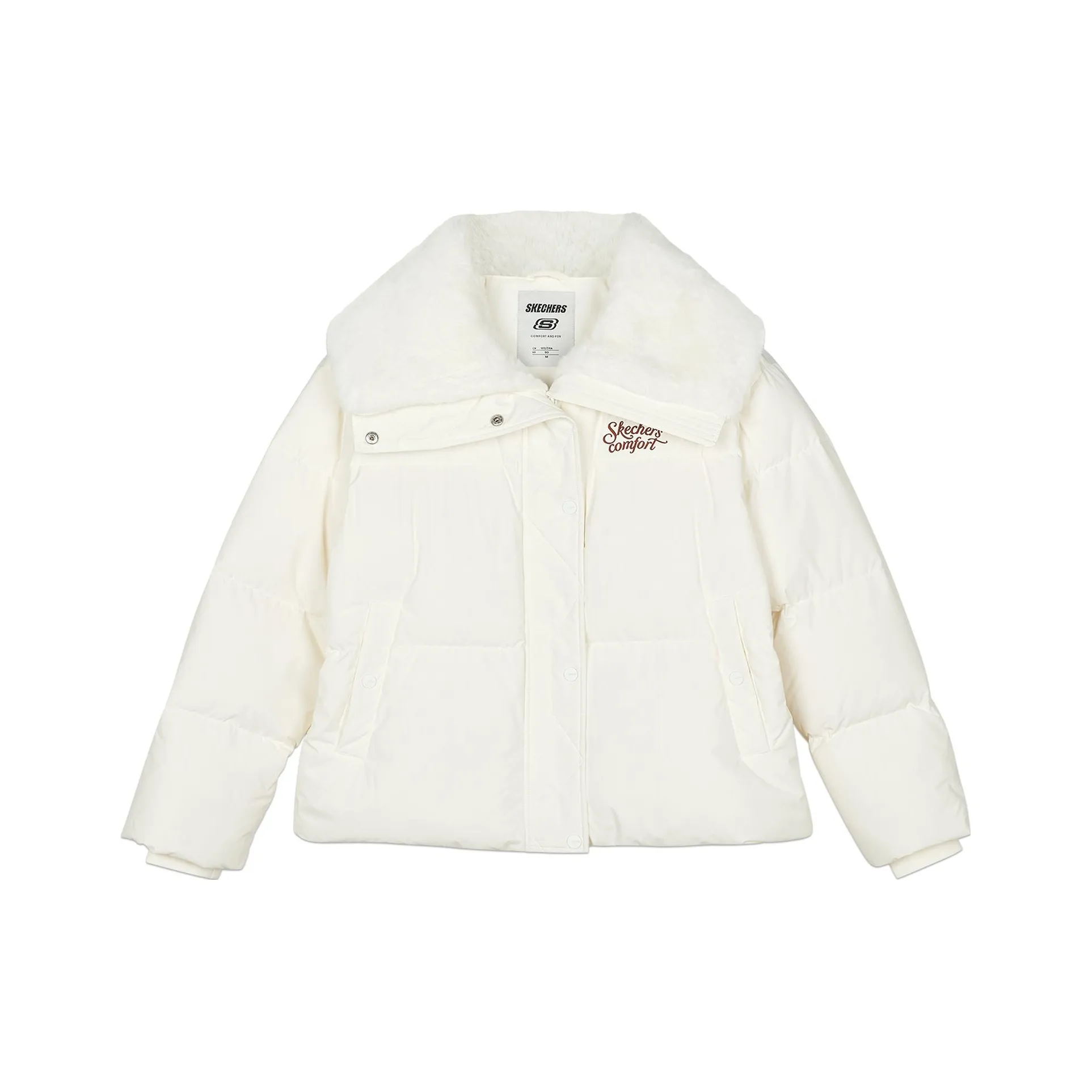 Skechers Зефирный белый/0074 Женские пуховые куртки