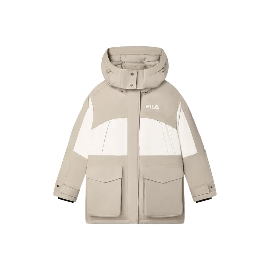 FILA ORIGINALE Down Jackets Women's Fleece Gray
