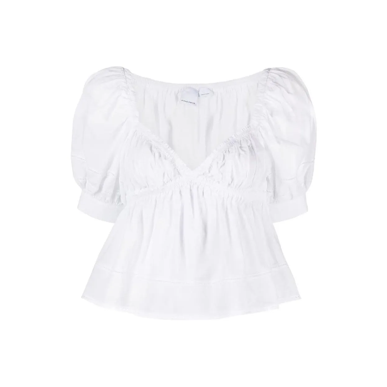 PINKO Sweetheart neck Cotton Blouse