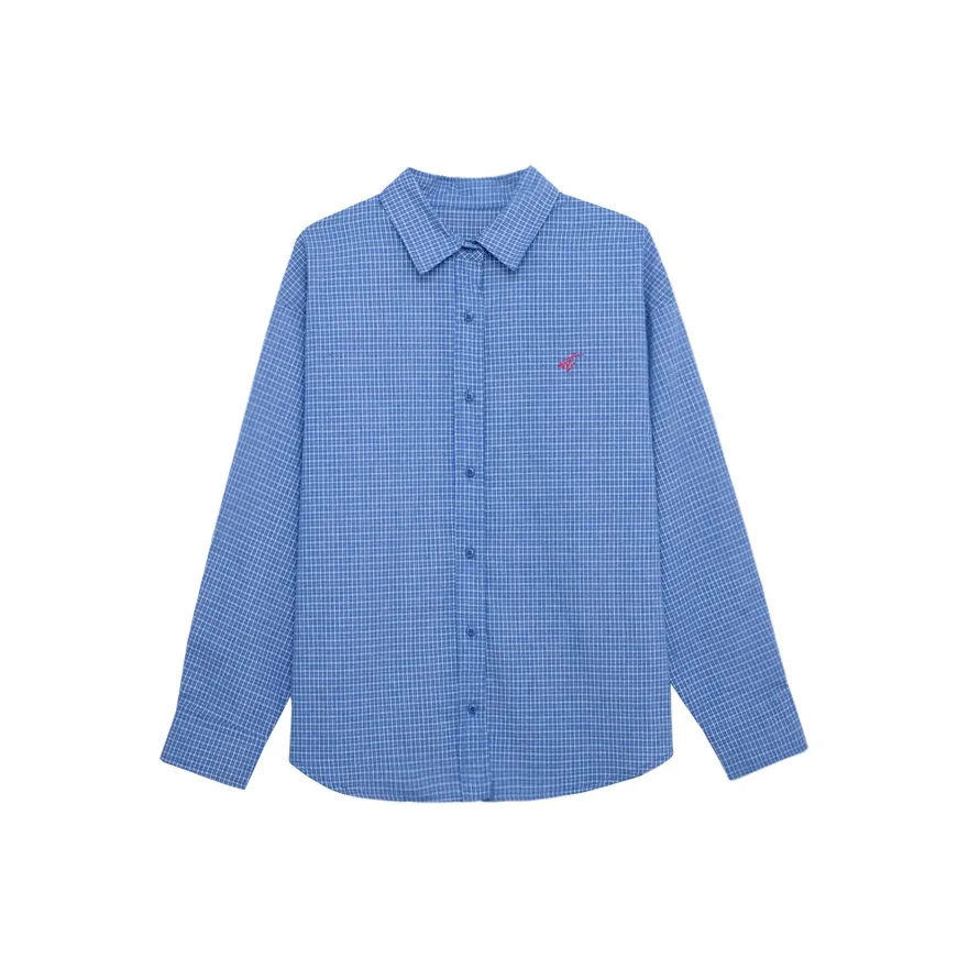 UNSPECIFIED Рубашка Женская Синяя Клетка