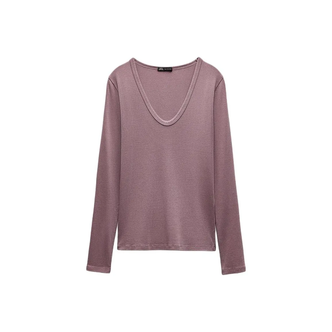 ZARA Drop Shoulder Sleeve T Shirt Women's